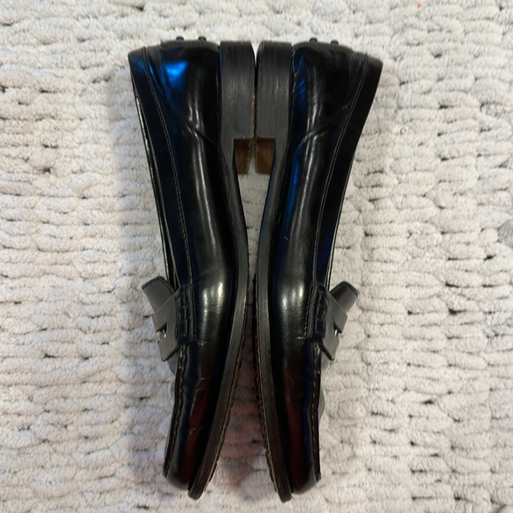 TOD’S Black Leather Penny Loafer Slip On Driving Shoe - Women’s Size EU 38.5 - Picture 7 of 9